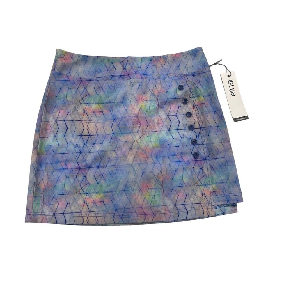 Lija W0men's Golf Skirt Athleisure Style - Purple Print - Sz 10